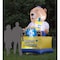 Gardenised Giant Hanukkah Inflatable Bear - Yard Decor with Built-in Bulbs, Tie-Down Points, and Powerful QI003945 - alternate 7